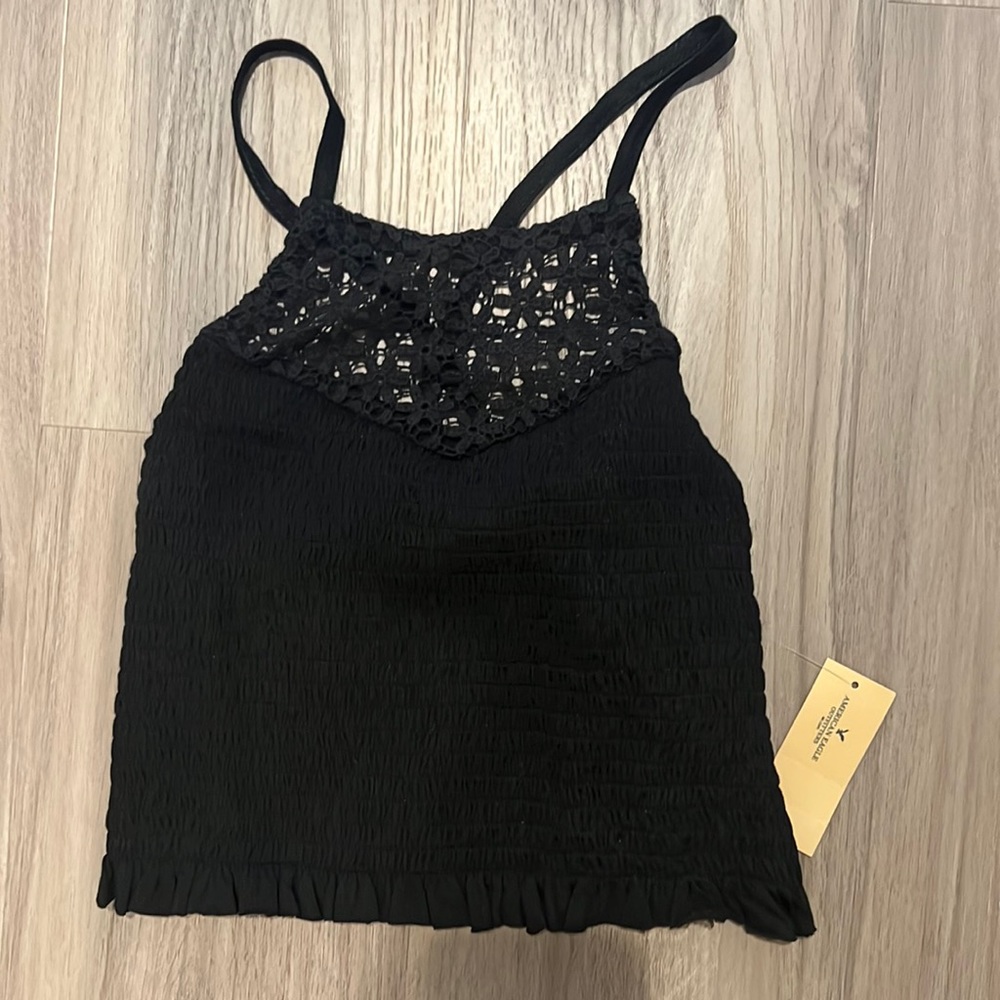 Black crop top